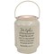 Edge Collection - 5" x 5" x 6.7" - White - Illuminated Scripture Lantern - 1 Piece